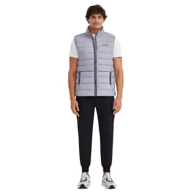 Skechers S231241 M Outerwear Padded Vest Gri Erkek Yelek - 5