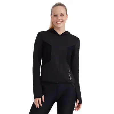 Skechers S232270 W Performance Coll Full Siyah Kadın Sweatshirt 
