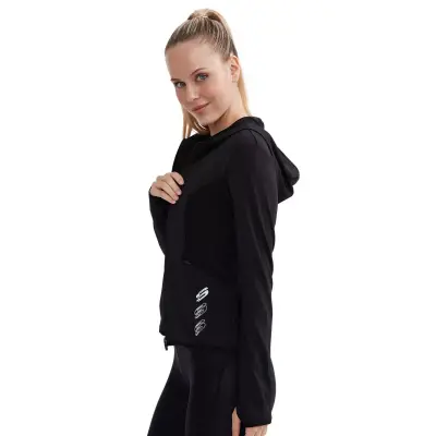 Skechers S232270 W Performance Coll Full Siyah Kadın Sweatshirt - 2