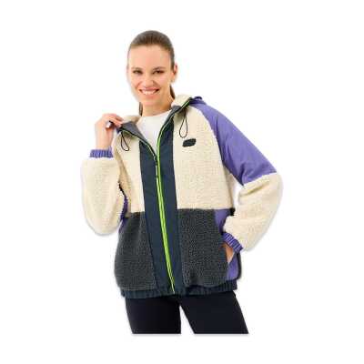Skechers S232311 W Outdoor Fleece Full Zip Sherpa Lila Kadın Ceket - Skechers