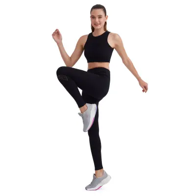 Skechers S232329 W Performance Collankle Legging Siyah Kadın Tayt - 4