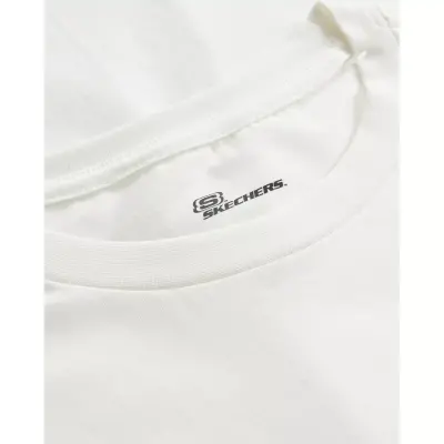 Skechers S241056 Graphic M Sleeve Beyaz Erkek T-Shirt - 3
