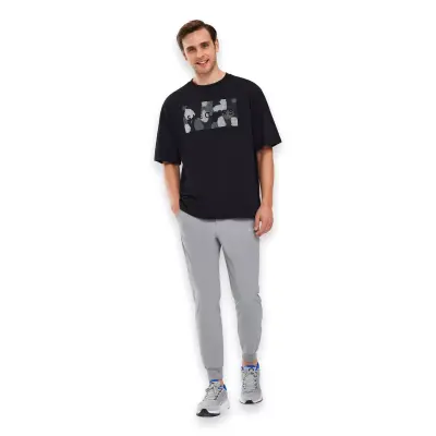 Skechers S241076 Graphic M Sleeve Siyah Erkek T-Shirt - 4