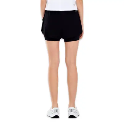 Skechers S241144 Performance Coll 4Inch 2 In 1 Siyah Kadın Şort - 4