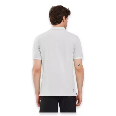 Skechers S241165 Organic Collm Sleeve Polo Gri Erkek T-Shirt - 4