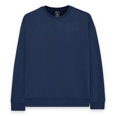Skechers S242113 M Essential Crew Neck Lacivert Erkek Sweatshirt - 1