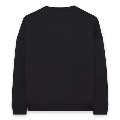 Skechers S242113 M Essential Crew Neck Siyah Erkek Sweatshirt - 2