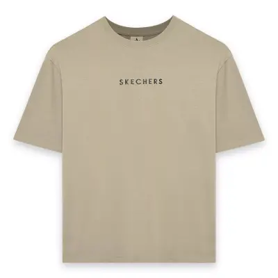 Skechers S242134 M Heavy Weight Oversize Beyaz Erkek T-Shirt 