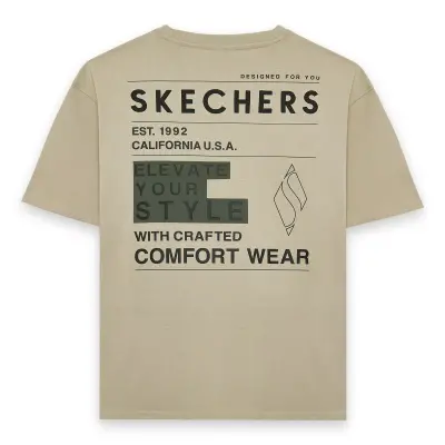 Skechers S242134 M Heavy Weight Oversize Beyaz Erkek T-Shirt - 2