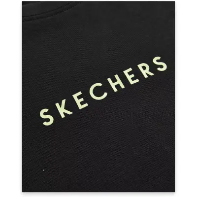 Skechers S242134 M Heavy Weight Oversize Siyah Erkek T-Shirt - 4