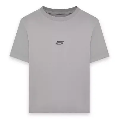 Skechers S242138 M Light Weight Regular Gri Erkek T-Shirt - 1