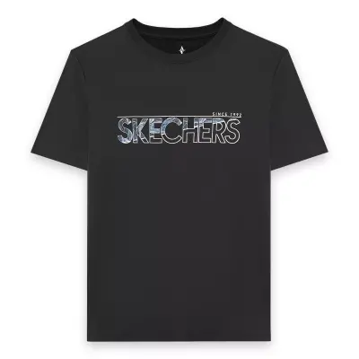 Skechers S242139 M Light Weight Regular Siyah Erkek T-Shirt - 1