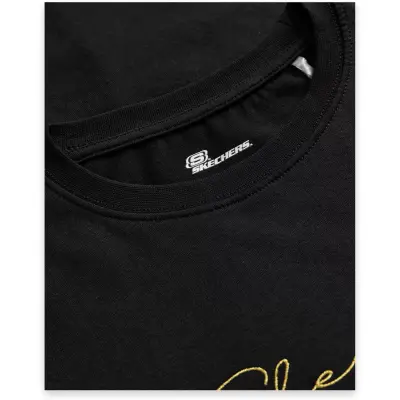 Skechers S242166 W Light Weight Regular Siyah Kadın T-Shirt - 3