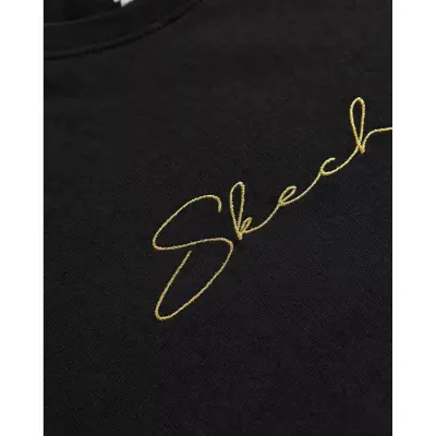 Skechers S242166 W Light Weight Regular Siyah Kadın T-Shirt - 4