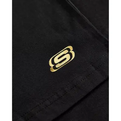 Skechers S242166 W Light Weight Regular Siyah Kadın T-Shirt - 5