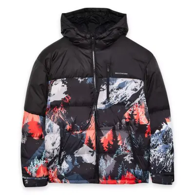 Skechers S242234 M Outerwear Puffer Jacket Siyah Erkek Mont - 1