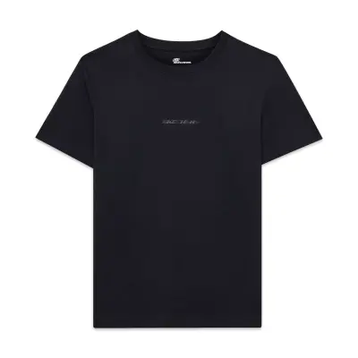 Skechers S2510029 W Essential Crewneck Siyah Kadın T-Shirt - 1