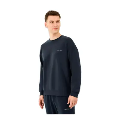 Skechers S2510041 M Loose Crewneck Sweat Siyah Erkek Sweatshirt - Skechers (1)