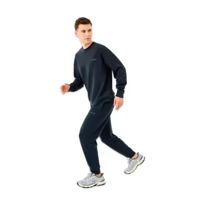 Skechers S2510041 M Loose Crewneck Sweat Siyah Erkek Sweatshirt - 4