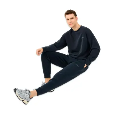 Skechers S2510041 M Loose Crewneck Sweat Siyah Erkek Sweatshirt - 5