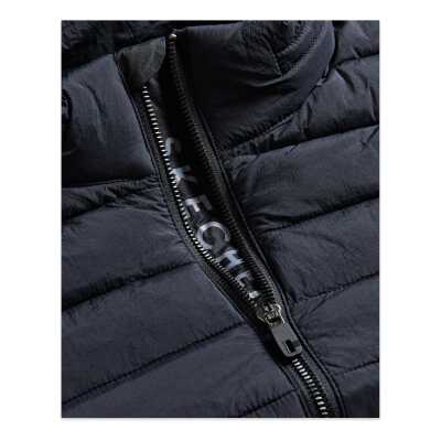 Skechers S2520277 M Essential Outerwear Puffer Jacket Siyah Erkek Mont - 3