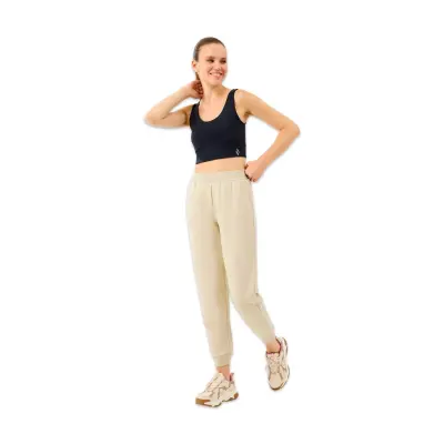 Skechers S2610002 W Essentials Jogger Sweatpant Bej Kadın Eşofman Altı - 4