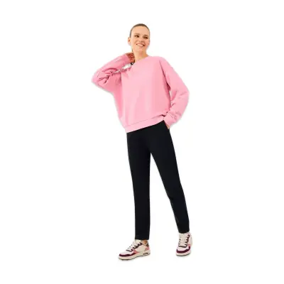 Skechers S2610011 W Essential Crewneck Sweat Lila Kadın Sweatshirt - 3