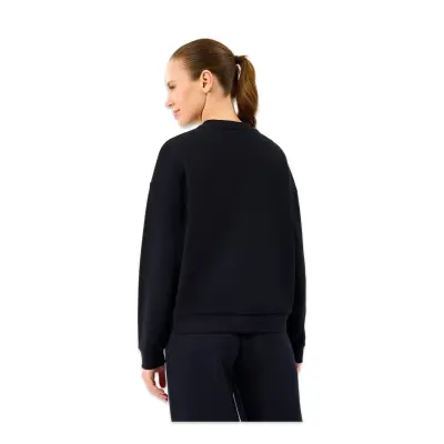 Skechers S2610011 W Essential Crewneck Sweat Siyah Kadın Sweatshirt - 3