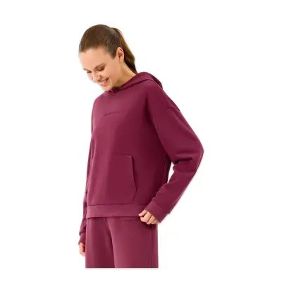 Skechers S2610013 W Essential Hoodie Sweat Bordo Kadın Sweatshirt - 2