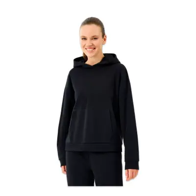 Skechers S2610013 W Essential Hoodie Sweat Siyah Kadın Sweatshirt - 1