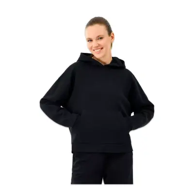 Skechers S2610013 W Essential Hoodie Sweat Siyah Kadın Sweatshirt - 2