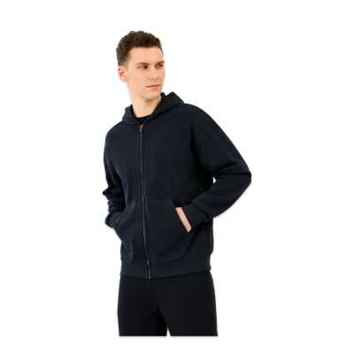 Skechers S2610014 M Essential Full Zip Hoodie Sweat Siyah Erkek Ceket - Skechers (1)