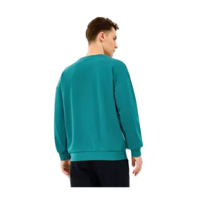 Skechers S2610015 M Essential Crewneck Sweat Yeşil Erkek Sweatshirt - 2