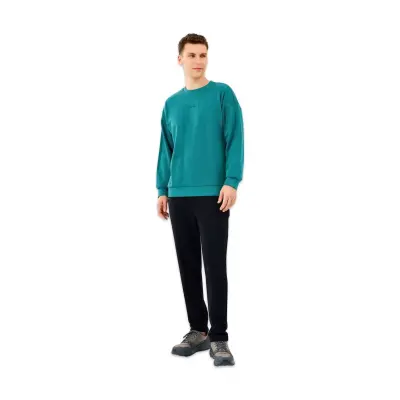 Skechers S2610015 M Essential Crewneck Sweat Yeşil Erkek Sweatshirt - 3