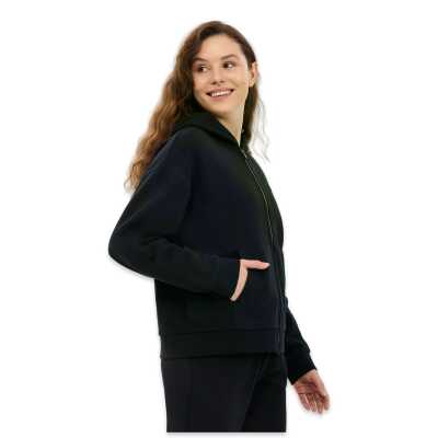 Skechers S2610016 W Essential Full Zip Sweat Ceket Siyah Kadın Ceket - Skechers (1)