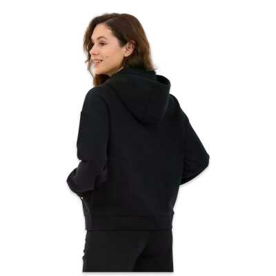 Skechers S2610016 W Essential Full Zip Sweat Ceket Siyah Kadın Ceket - 3