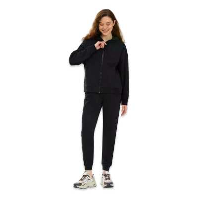 Skechers S2610016 W Essential Full Zip Sweat Ceket Siyah Kadın Ceket - 4