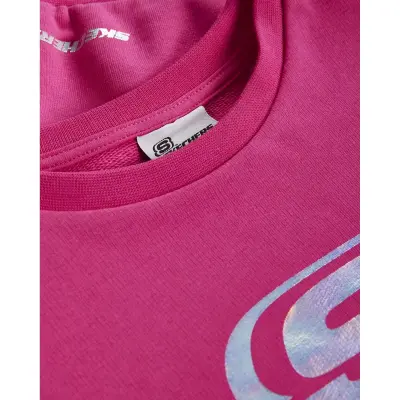 Skechers Sk232073 G Lw Fleece Crew Neck Sweat Pembe Kız Çocuk - 3