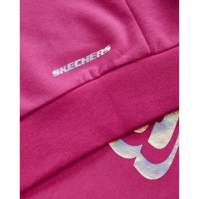 Skechers Sk232073 G Lw Fleece Crew Neck Sweat Pembe Kız Çocuk - 4