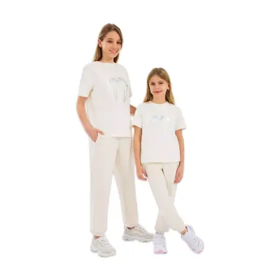 Skechers Sk232075 G Lw Fleece Jogger Sweatpant Beyaz Kız Çocuk Eşofman Altı - 1