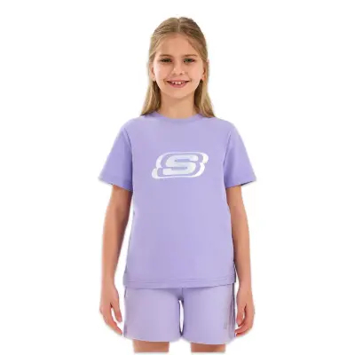 Skechers Sk232139 Essential G Sleeve Lila Kız Çocuk T-Shirt - 2