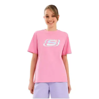 Skechers Sk232139 Essential G Sleeve Pembe Kız Çocuk T-Shirt - 2