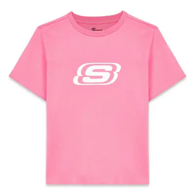 Skechers Sk232139 Essential G Sleeve Pembe Kız Çocuk T-Shirt - 5
