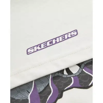 Skechers Sk241093 Graphic Tee B Sleeve Kırık Beyaz Erkek Çocuk T-Shirt - 5