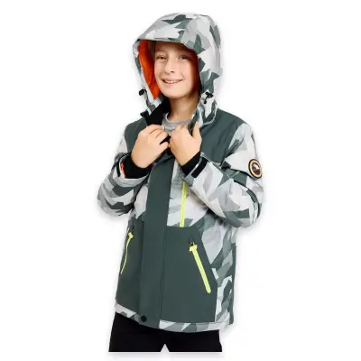 Skechers Sk242025 B Outerwear Padded Jacket Gri Çocuk Mont - 4