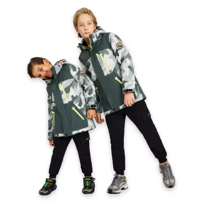 Skechers Sk242025 B Outerwear Padded Jacket Gri Çocuk Mont - 5