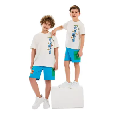 Skechers Sk2510028 B Graphic Tee Beyaz Erkek Çocuk T-Shirt 
