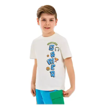 Skechers Sk2510028 B Graphic Tee Beyaz Erkek Çocuk T-Shirt - 3