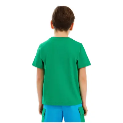 Skechers Sk2510028 B Graphic Tee Yeşil Erkek Çocuk T-Shirt - 2