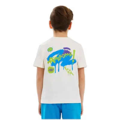 Skechers Sk2510030 B Graphic Tee Beyaz Erkek Çocuk T-Shirt - Skechers (1)